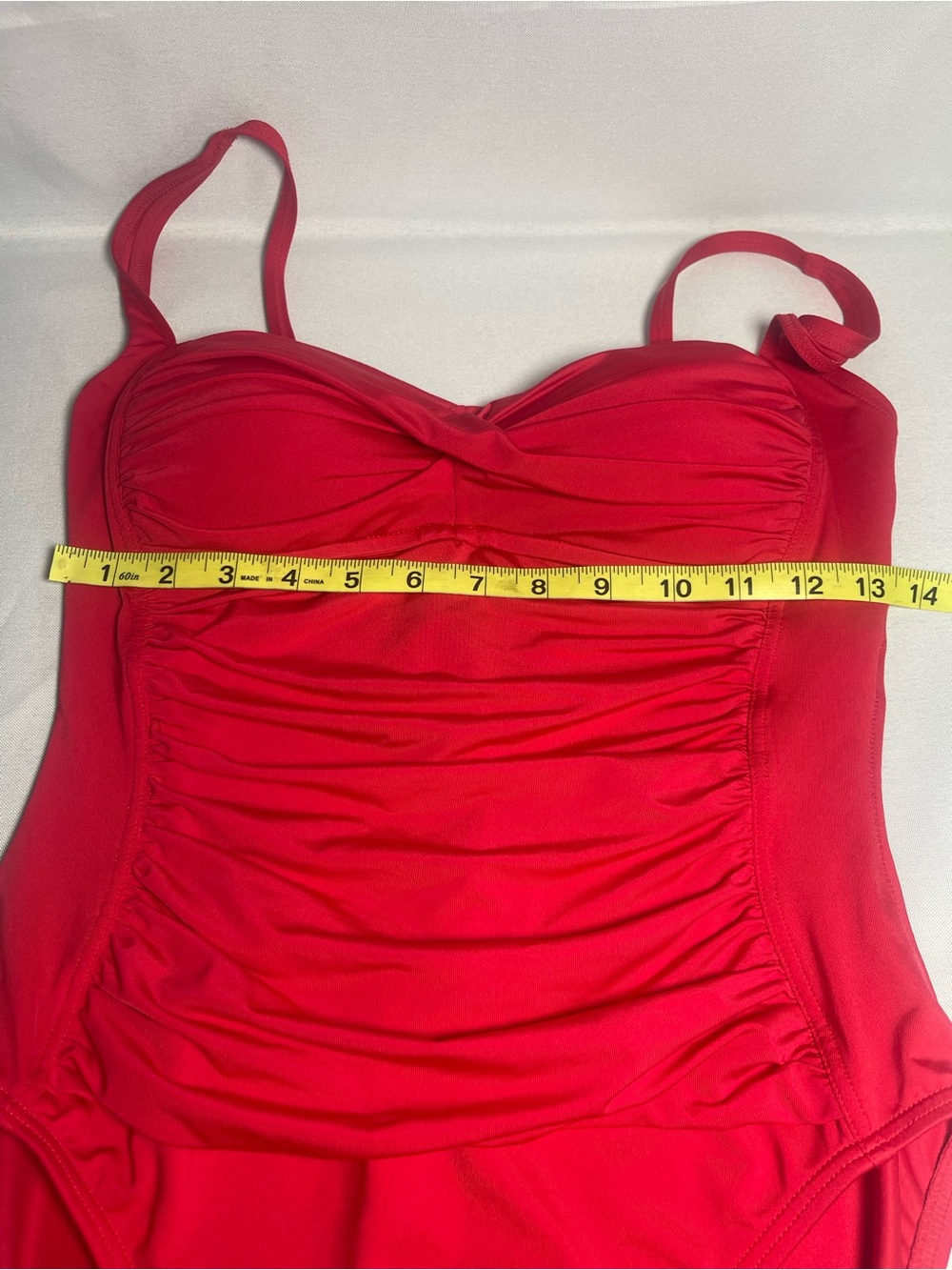 La Blanca Pink Ruched One Piece Swimsuit Size 8 - Picture 10 of 15